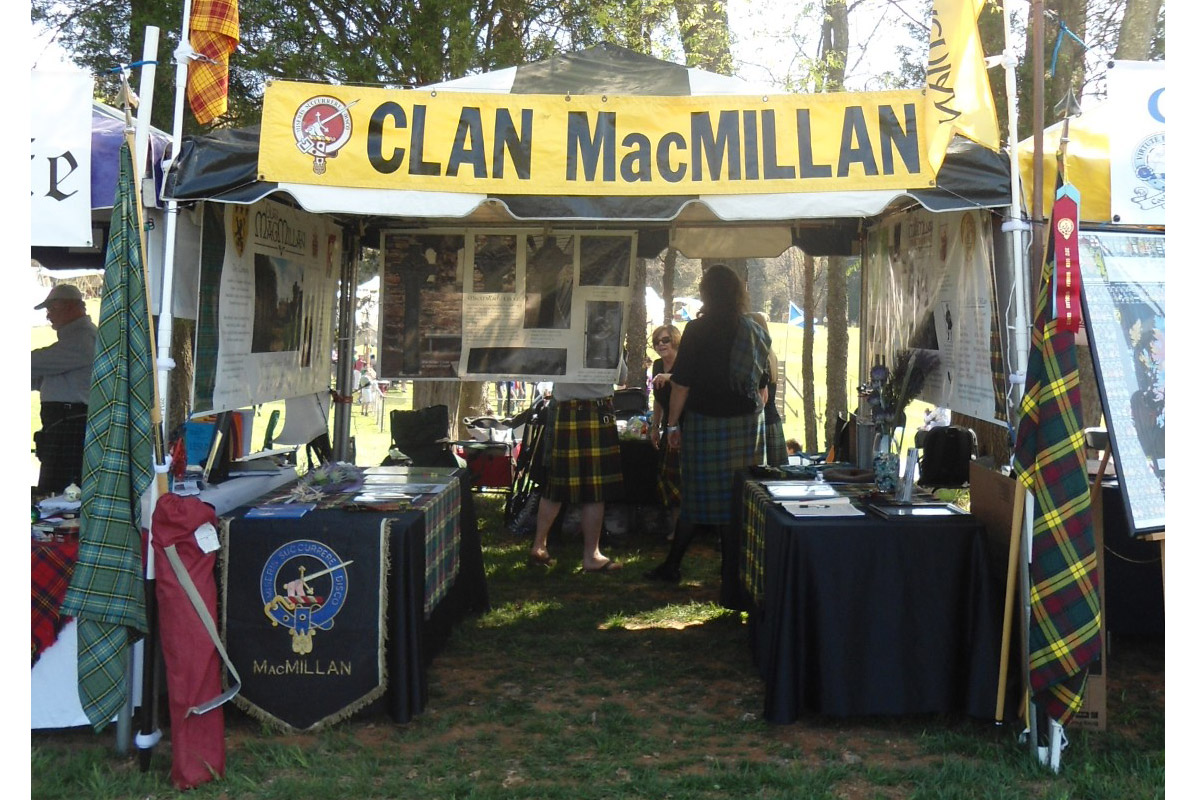 Clan MacMillan Society of Appalachia tent